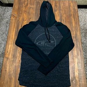 Men’s Black Long Sleeve Hooded T-Shirt